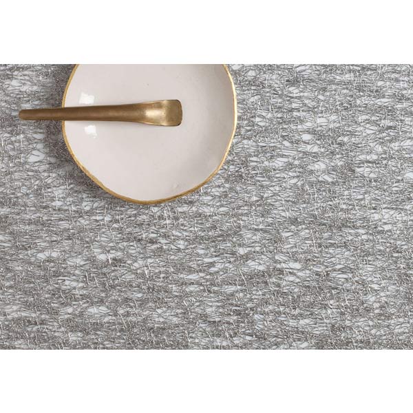 Chilewich Metallic Lace Silver Placemat-Chilewich