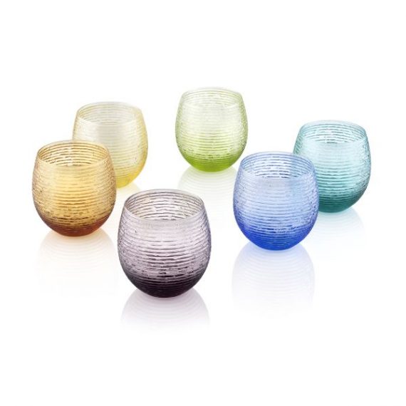IVV Multicolor Assorted Water Glasses-IVV
