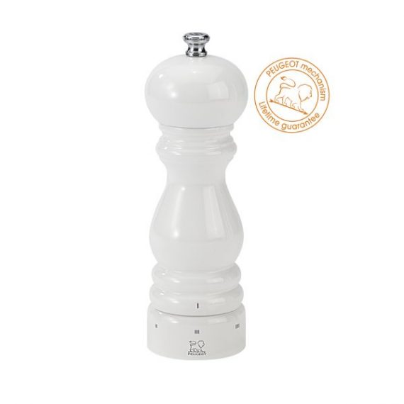 Peugeot Paris White Lacquered Wood Pepper Mill