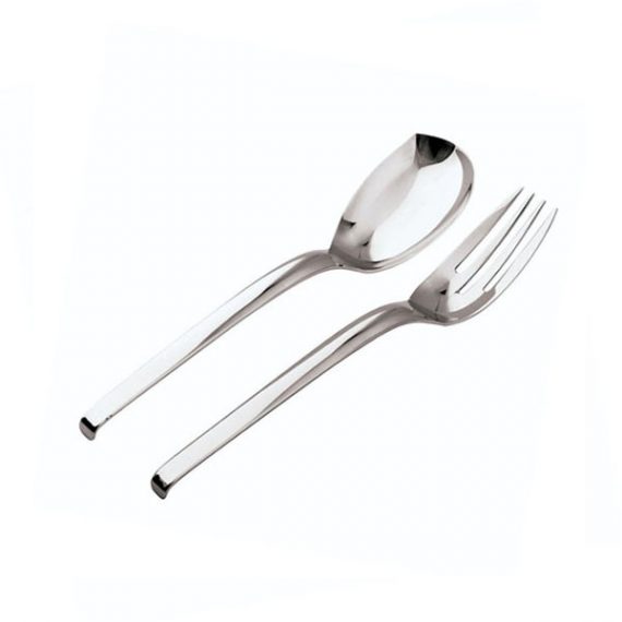 Sambonet Living Medium Serving Spoon and Fork Set