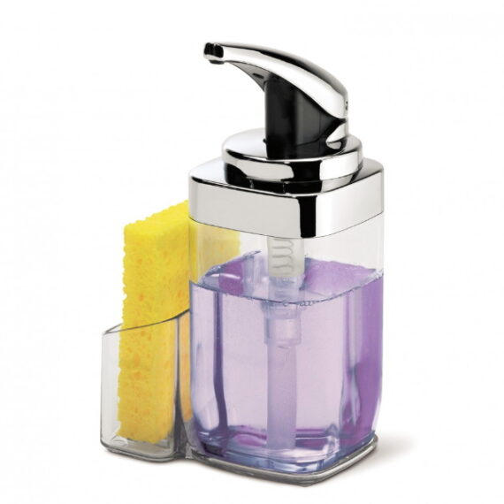 simplehuman Square Push Soap Pump With Caddy-simplehuman
