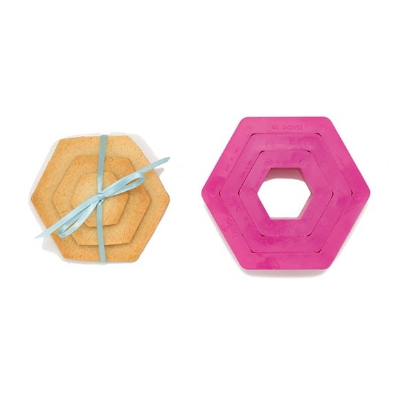 Decora Hexagon Shape Cookie Cutter Set-Decora