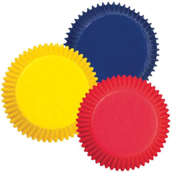Wilton Assorted Primary Colours Standard Cups-Wilton