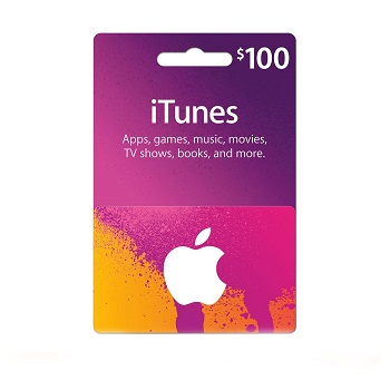$100 USA Apple iTunes Gift Card (Instant E-mail Delivery)