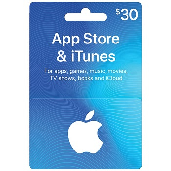 $30 USA Apple iTunes Card (Instant E-mail Delivery)