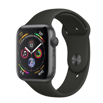 Apple Watch Series 4 GPS 40mm Space Gray Aluminum Case with Black Spor With Free Gift