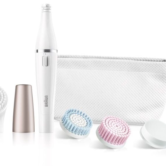 Braun Face Spa Facial Epilator & Cleanser With 3 Beauty Brushes for Wo