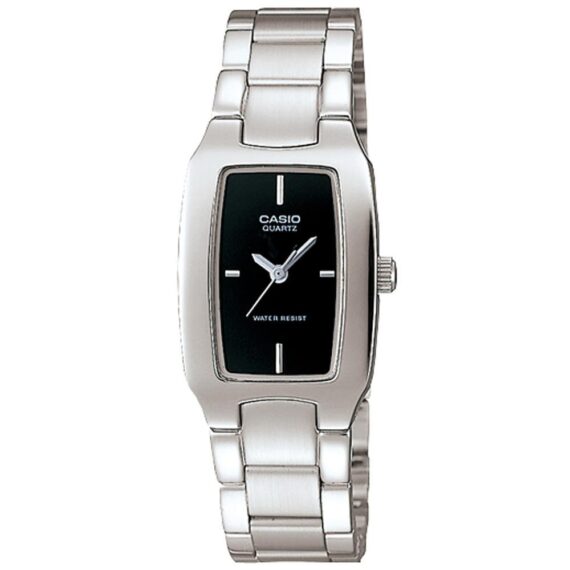 Casio Women's Black Dial Stainless Steel Band Watch (LTP-1165A-1C2DF)