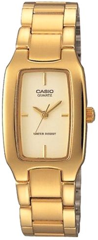 Casio Women's Gold Dial Stainless Steel Band Watch (LTP-1165N-9C)