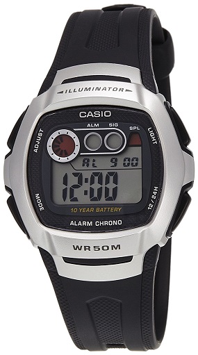 Casio Youth Silver Dial Men's Watch - W-210-1AVDF