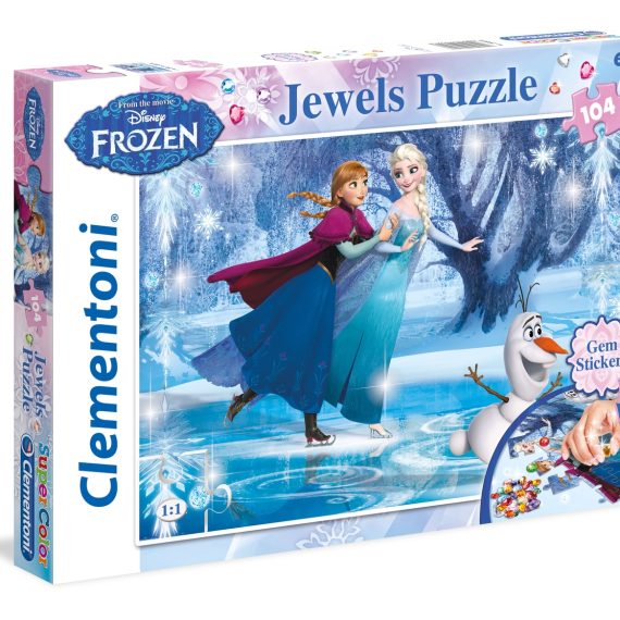 Clementoni - 104 Pz - Frozen - Jewels Puzzle - 20601
