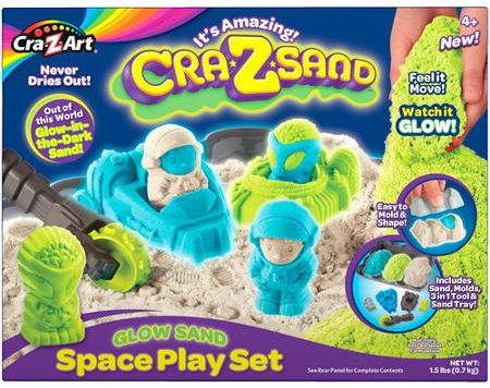 Cra-Z-Art Sand Glow in the Dark Space Playset