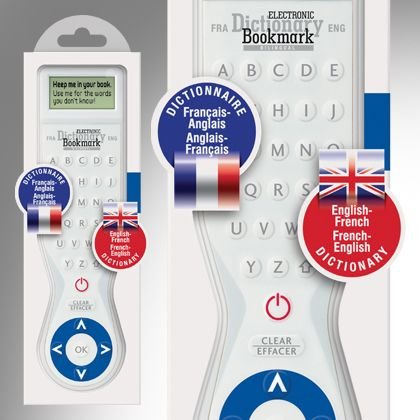 Electronic Dictionary Bookmark - Bilingual English-French / French-Eng