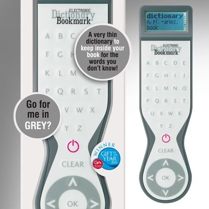 Electronic Dictionary Bookmark - Color: Grey