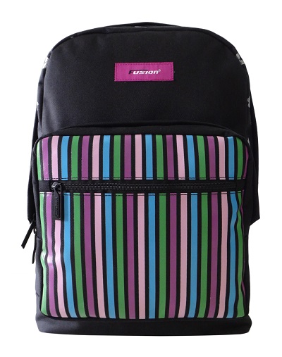 Fusion United Stripetastic Backpack 1 Pocket 17" Bp