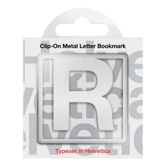Helvetica Clip-on Letter Bookmarks - R