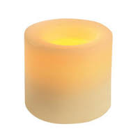 Inglow Flameless Candle Rustic Vanilla-Scented Pillar with Timer