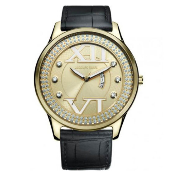 Jacques Farel Fashion Watch For Women (ASL3366) With Free Gift