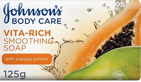 Johnson's Soap Papaya 125gm - Pack OF 6 (UAE Delivery Only)
