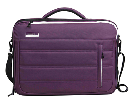 Kingsons Slice Of Life Series 15.6" Laptop Shoulder Bag Purple (K8536W