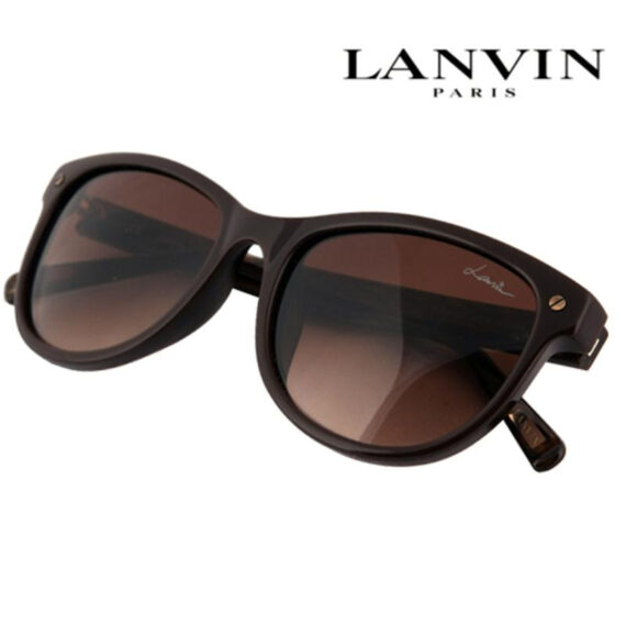 Lanvin Cat-Eye Shape Unisex Sunglasses Frame Brown and Lens Brown Colo
