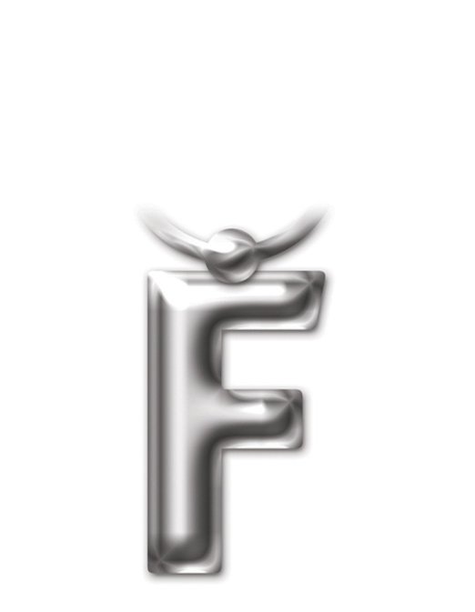 Letter Keyring - Letter 'F'