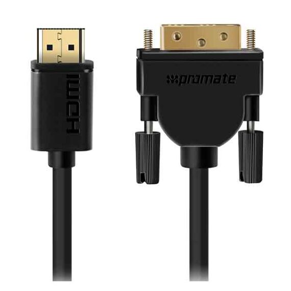 Promate High-Speed HDMI (Type A) to DVI Adapter Cable