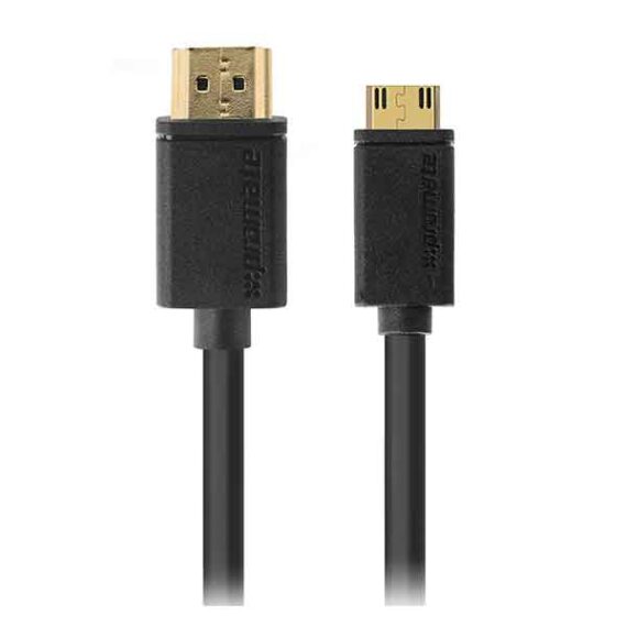 Promate High Speed Premium 24K Gold Plated HDMI to Mini-HDMI Cable wit