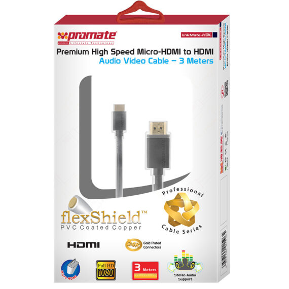 Promate LINKMATE-H3L PROMATE HDMI to Micro-HDMI Link cable