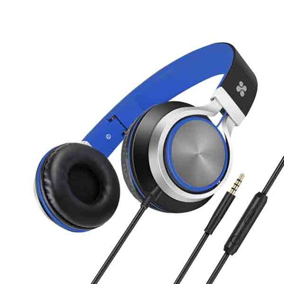 Promate Lightweight on Ear Stereo Headphones Wired Headset with Padded