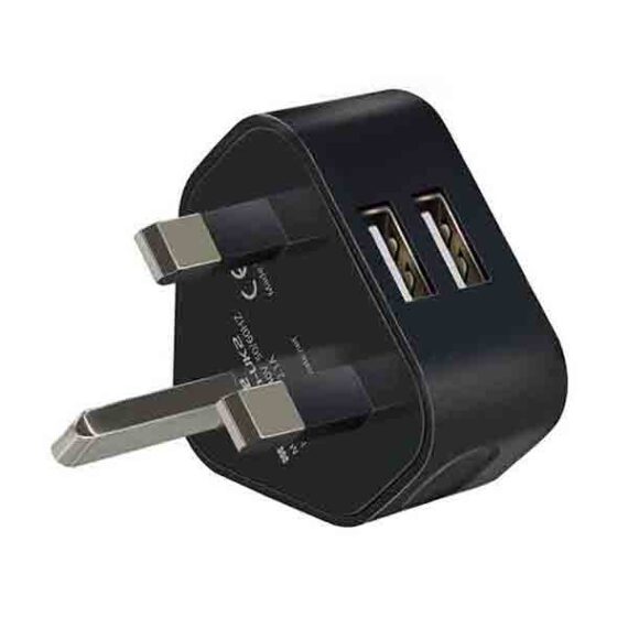 Promate Vim-UK2 2100mA Premium Home Charger with Dual USB Ports
