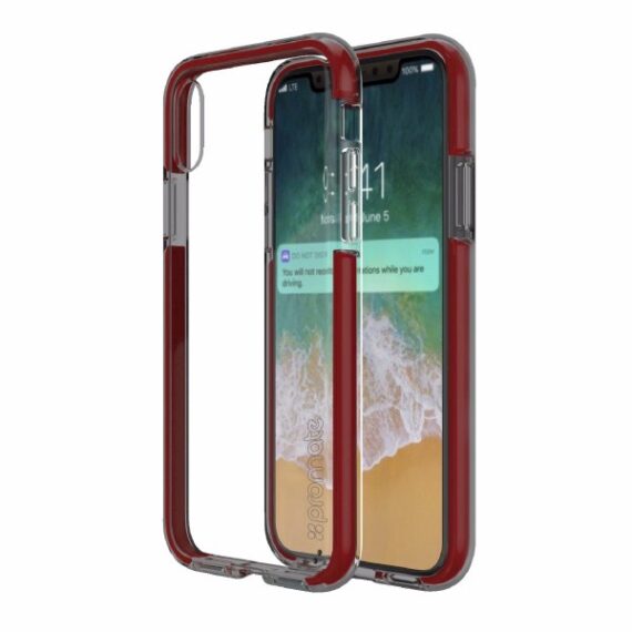 Promate iPhone X Case (Snap-X.Maroon)