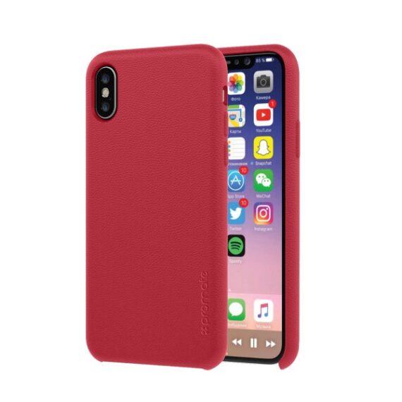 Promate iPhone X Cover (Coat-X.Red)