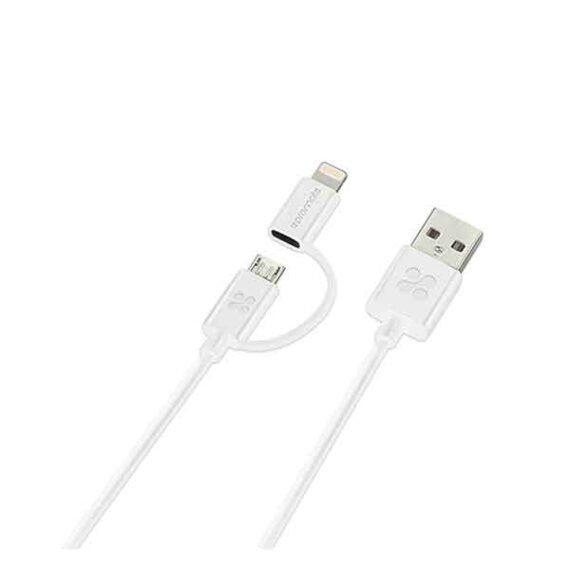 Promate linkMate-Duo 2 in1Sync & Charge Cable Lightning and Micro-USB