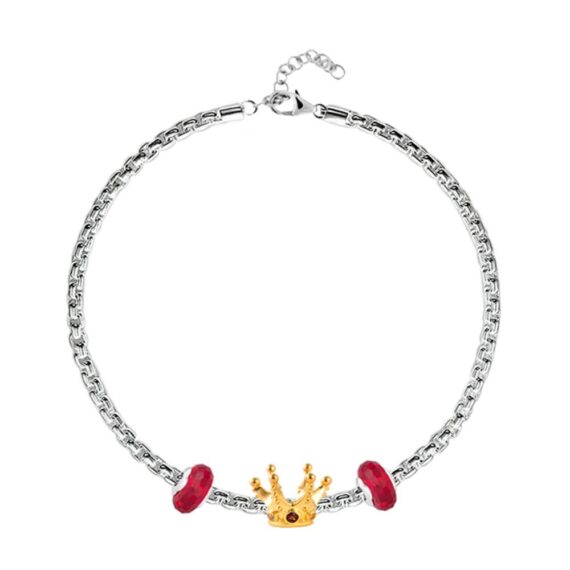 Queen's Crown Charm Bracelet