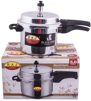 RAJ ALUMINIUM INNER LID PRESSURE COOKER - 3Ltr