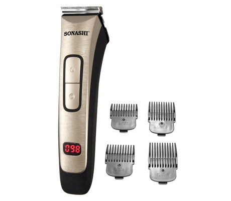 SONASHI RECHARGEABLE HAIR CLIPPER WITH CHILD LOCK FUNCTION (GOLD-BLACK