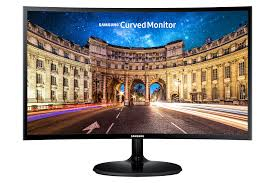 Samsung 27" Essental Curved Monitor with the deeply immersive viewing