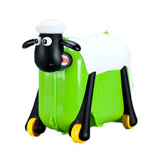 Shaun the Sheep - Ride On Suitcase - Green (SC0017)