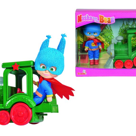 Simba Masha Superhero With Train – 9302119