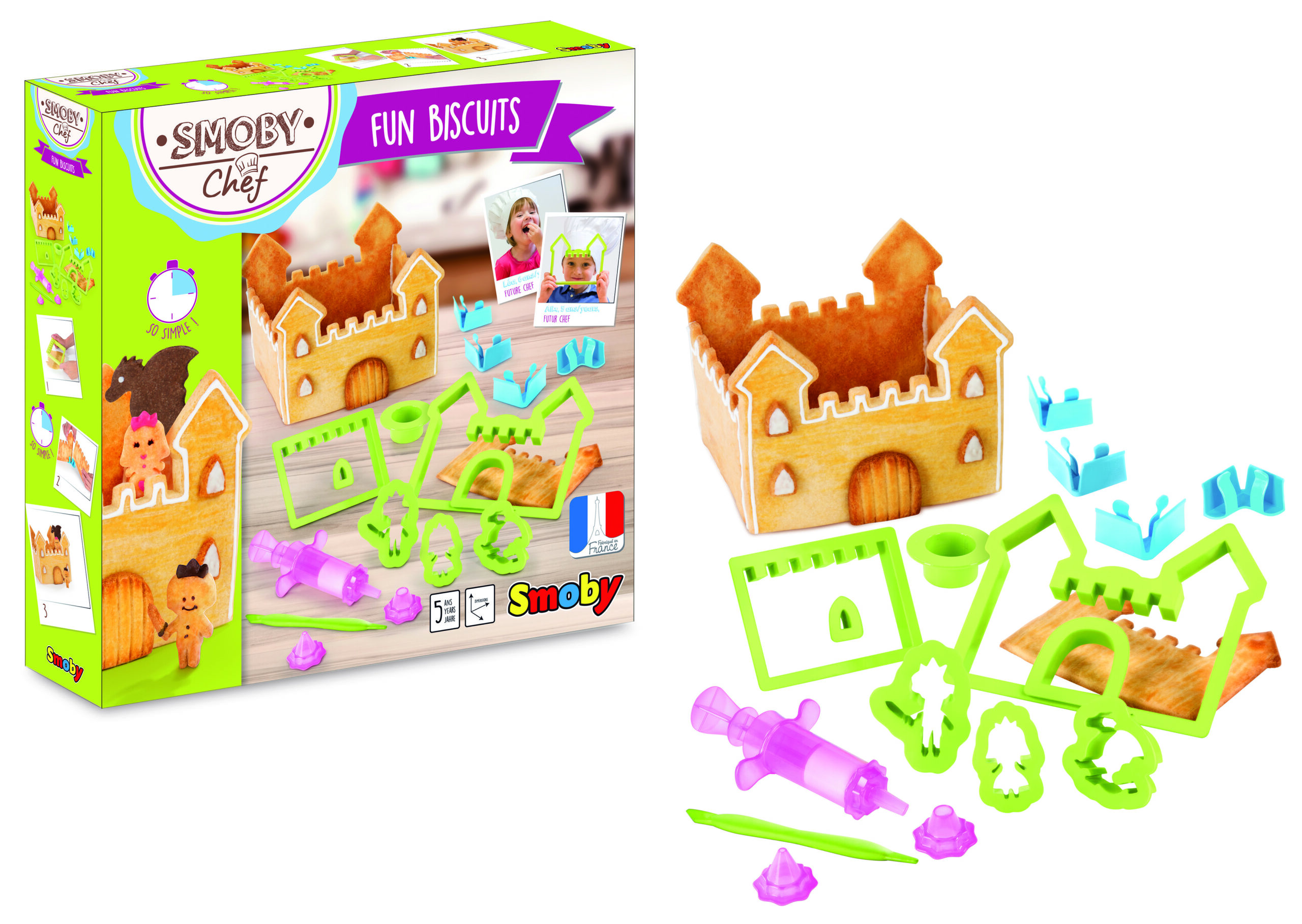 Smoby Fun Biscuits Moulds Set - Green (312100)