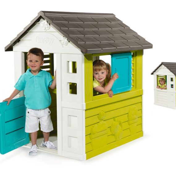 Smoby - Pretty Play House Blue And Green (310064) With Free Gift