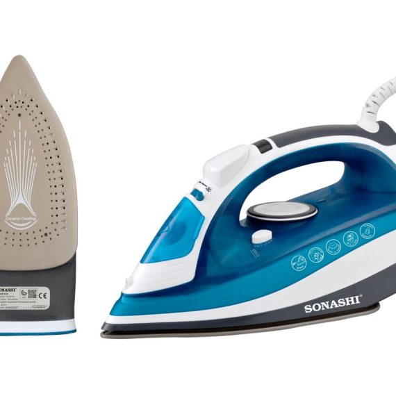 Sonashi Steam Iron With Ceramic Soleplate 2400W D Blue White (SI-5075C