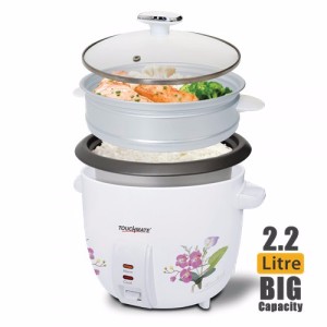 Touchmate 2.2 Liter Rice Cooker With Steam Cooker (TM-RC102)