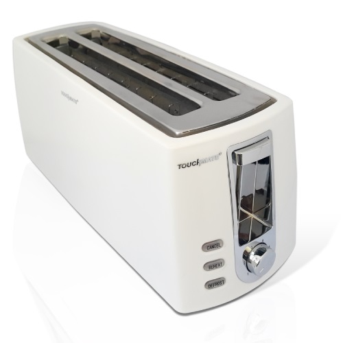 Touchmate 4 Slice Retro Toaster White (TM-TS400-W)