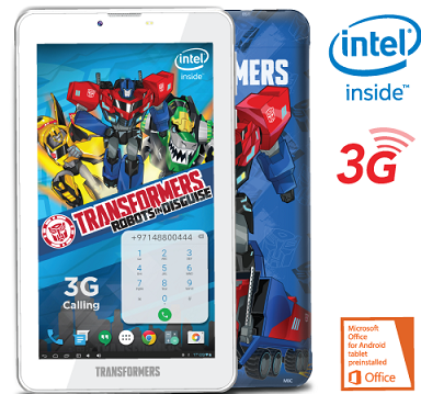 TouchmateTransformers 7” 3G Calling Intel Quad Core Tablet Blue (TM-