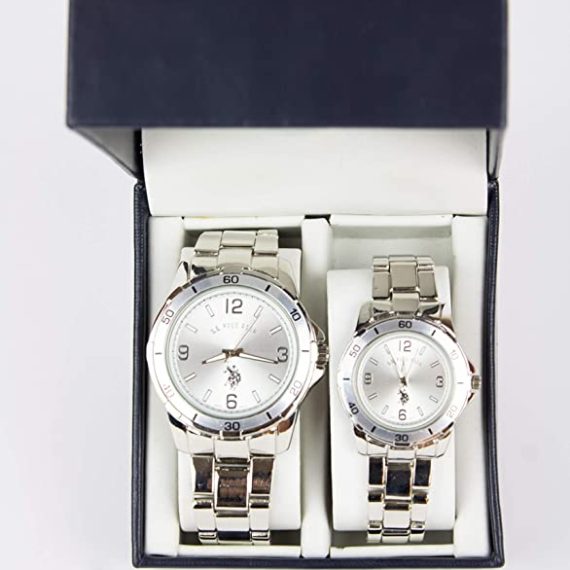 U.S Polo Assn. Analog Couple Watch Set For Him and Her (USC-7963)