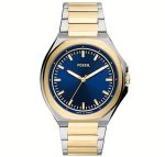 Fossil Evanston Solar-Powered Two-Tone Stainless Steel Watch-BQ2768