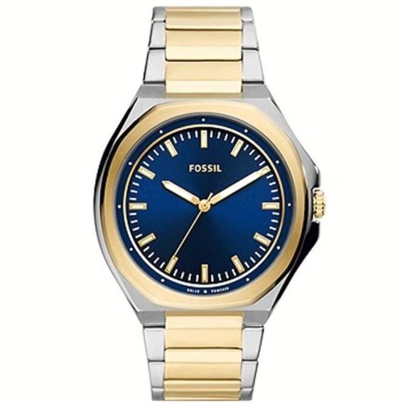 Fossil Evanston Solar-Powered Two-Tone Stainless Steel Watch-BQ2768