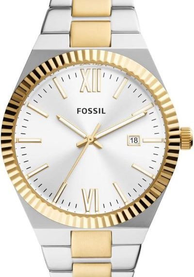 Fossil Scarlette Three-Hand Date Two Tone Stainless Steel Watch-ES5259